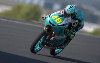 LE MANS, FRANCE - MAY 17: Lorenzo Dalla Porta of Italy and Leopard Racing heads down a straight during the MotoGp of France - Free Practice on May 17, 2019 in Le Mans, France. (Photo by Mirco Lazzari gp/Getty Images)