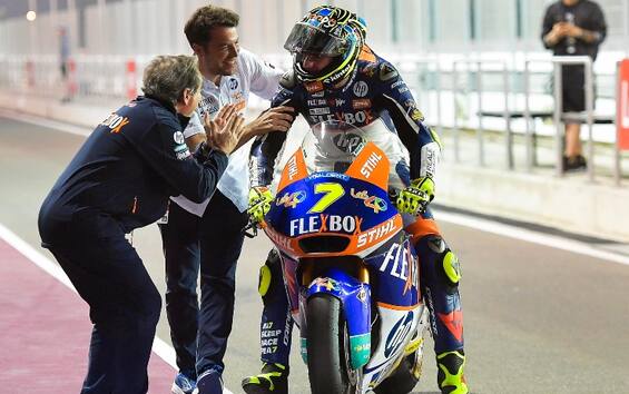Moto2, GP Qatar (Losail) 2020, Baldassarri 2°: 'Non mi aspettavo di lottare  per la vittoria' | Sky Sport