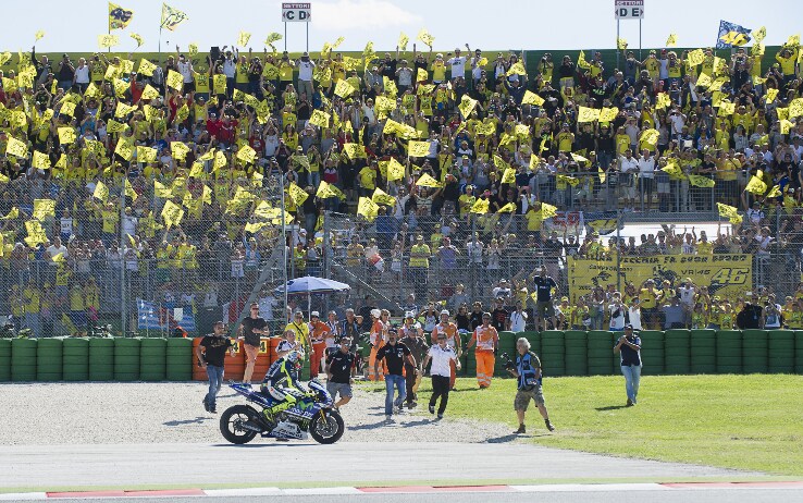 Valentino Rossi a Misano nel 2014