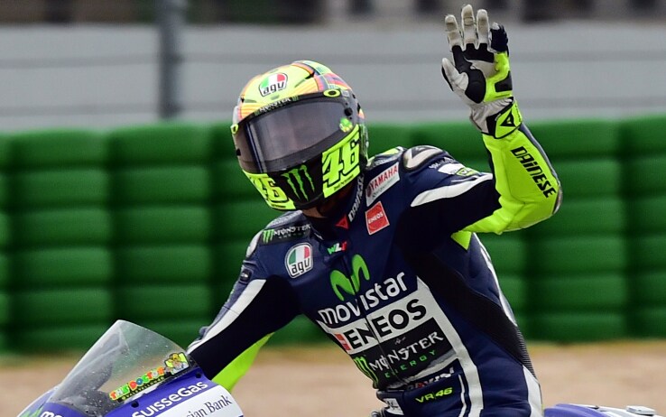 Valentino Rossi a Misano nel 2014