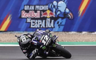 epa08408402 (FILE) - Spanish MotoGP rider Maverick Vinales of Monster Energy Yamaha MotoGP team takes a bend during a free training session for motorcycling Grand Prix of Spain at Circuito de Jerez-Angel Nieto in Jerez, Cadiz, southern Spain, 04 May 2019 (re-issued on 07 May 2020). On 07 May 2020 the Regional Government of Andalusia, the City Council of Jerez de la Frontera and Dorna Sports announced to have agreed to make a proposal to the Spanish government. If approved, Jerez circuit will hold two MotoGP Grands Prix and one WorldSBK round at the end of July and the start of August 2020.  EPA/JOSE MANUEL VIDAL *** Local Caption *** 55167408
