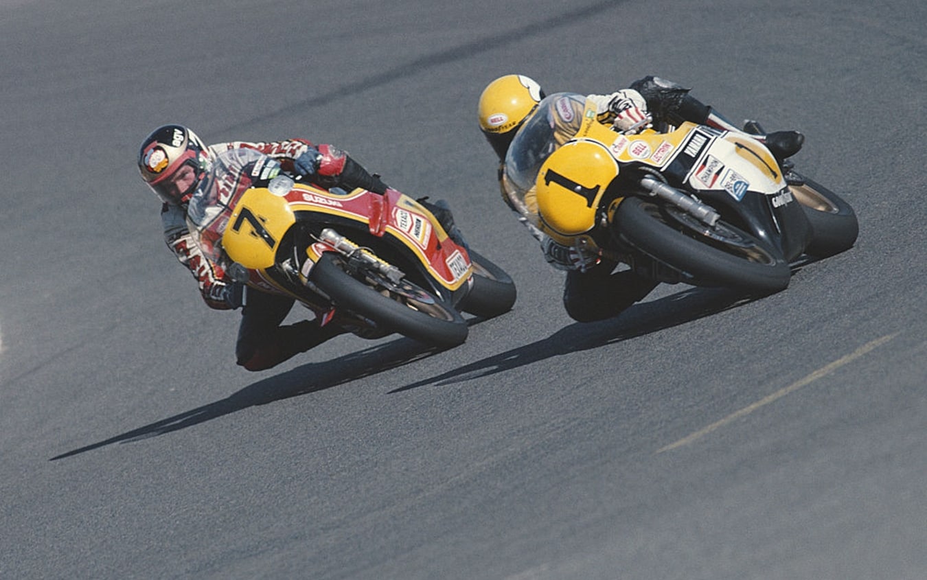 Barry Sheene e Kenny Roberts nel 1979 Barry Sheene e Kenny Roberts nel 1979