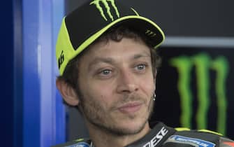 KUALA LUMPUR, MALAYSIA - FEBRUARY 06: Valentino Rossi of Italy and Monster Energy Yamaha MotoGP Team looks on  during the 2020 Team Monster Energy Yamaha MotoGP presentation during the MotoGP Pre-Season Teams Unveiling at Sepang Circuit on February 06, 2020 in Kuala Lumpur, Malaysia. (Photo by Mirco Lazzari gp/Getty Images)
