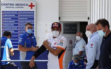 Marquez out anche a Brno, Bradl al suo posto