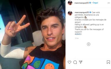 Marquez su Instagram: "Risollevarsi è un obbligo"