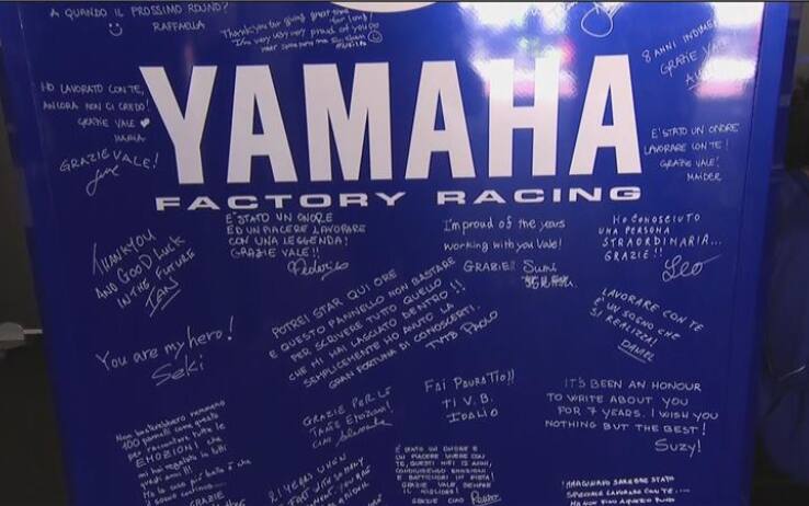 I messaggi del team Yamaha per Valentino Rossi