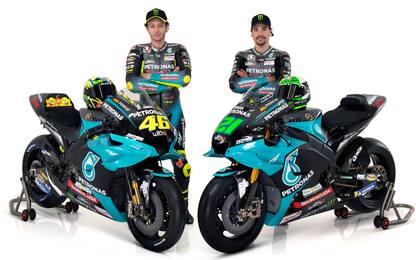 Petronas, presentate le moto di Rossi e Morbidelli