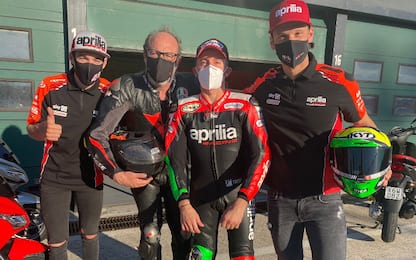 Aprilia All Stars, prove di pista a Misano