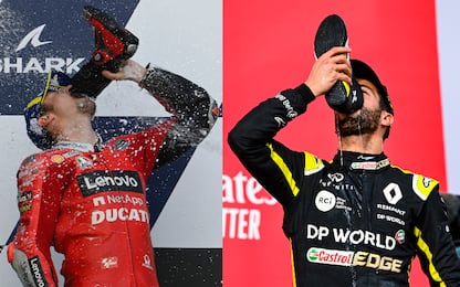 Miller come Ricciardo: esulta bevendo dalla scarpa