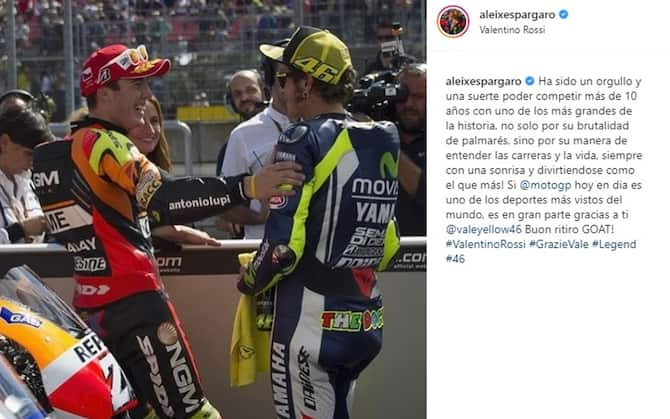 Valentino Rossi si ritira dalla MotoGP: le reazioni social