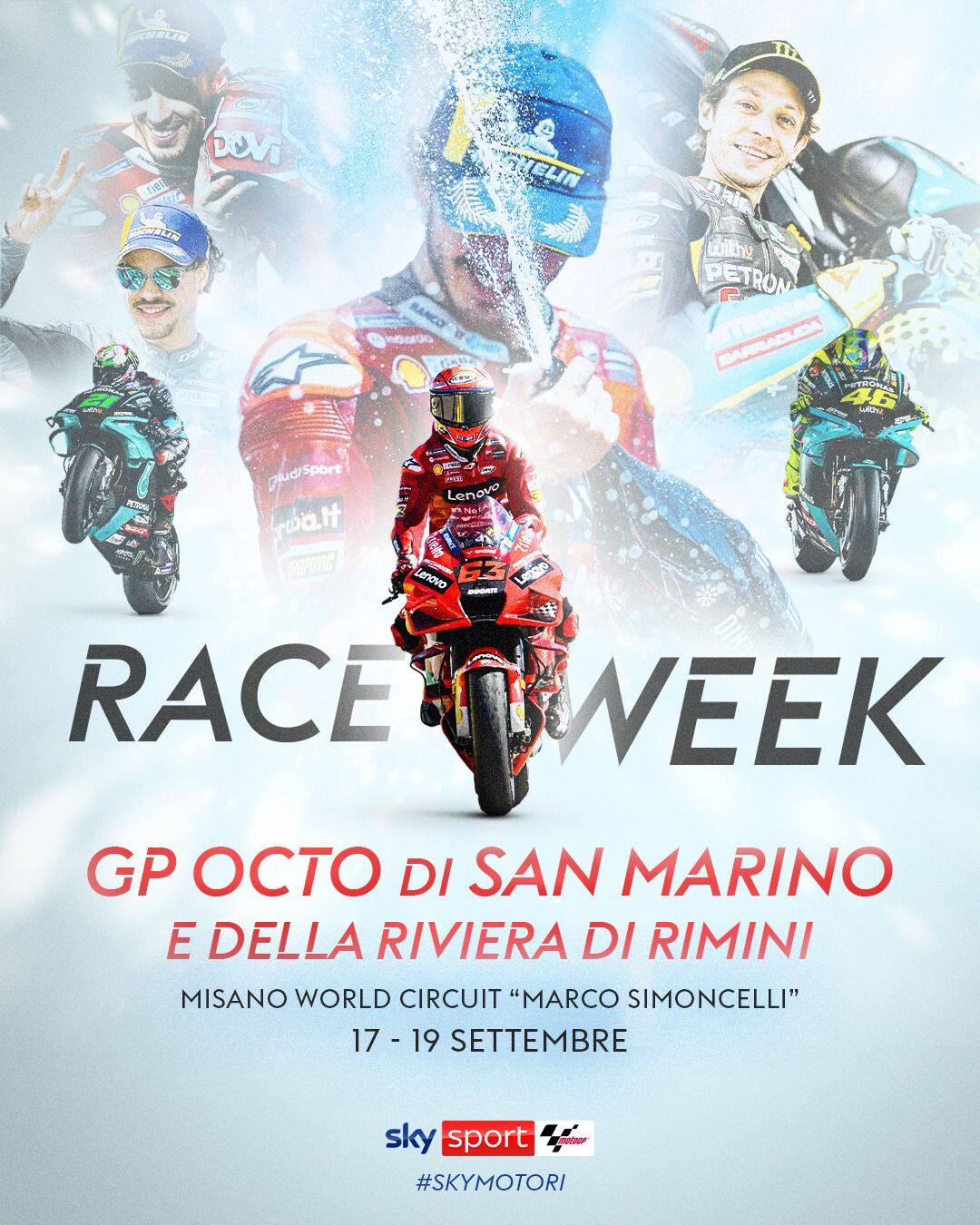 MotoGp, gli orari e dove vedere il Gp Misano (San Marino) 2021 in tv Sky Sport