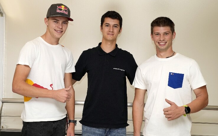 Filip Salac, Luca Gresini e Alessandro Zaccone