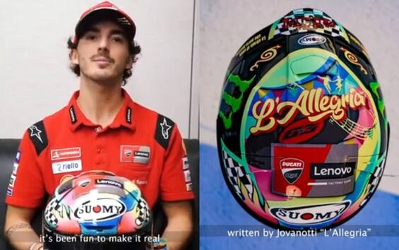 MotoGP, Bagnaia: casco per Misano ispirato a 'L'Allegria' di Morandi e  Jovanotti | Sky Sport