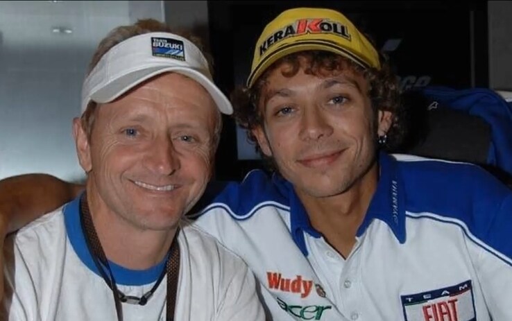 Kevin Schwantz e Valentino Rossi