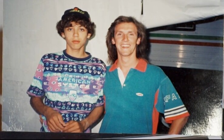 Valentino Rossi e Paolo Tessari (detto "Tex")