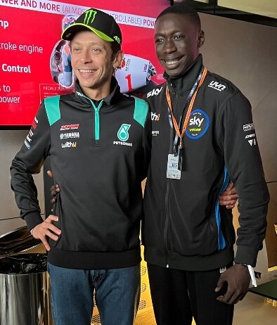 Valentino Rossi e Khaby Lame