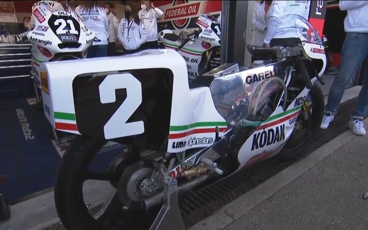 Ecco nel dettaglio la Garelli con la quale Fausto vinse il titolo in 125 nel 1987