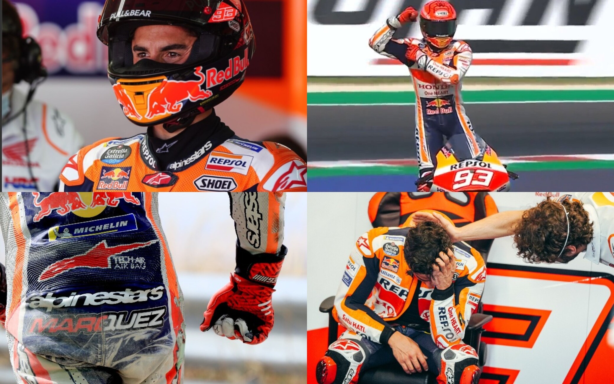Marc Marquez, il 2021 in MotoGP: cadute, infortuni e diplopia | Sky Sport