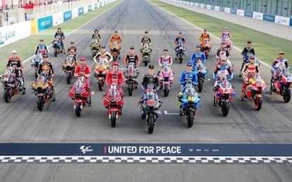 Il messaggio della MotoGP: "Uniti per la pace"