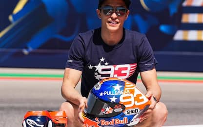 Marc Marquez, casco speciale per il GP di Austin