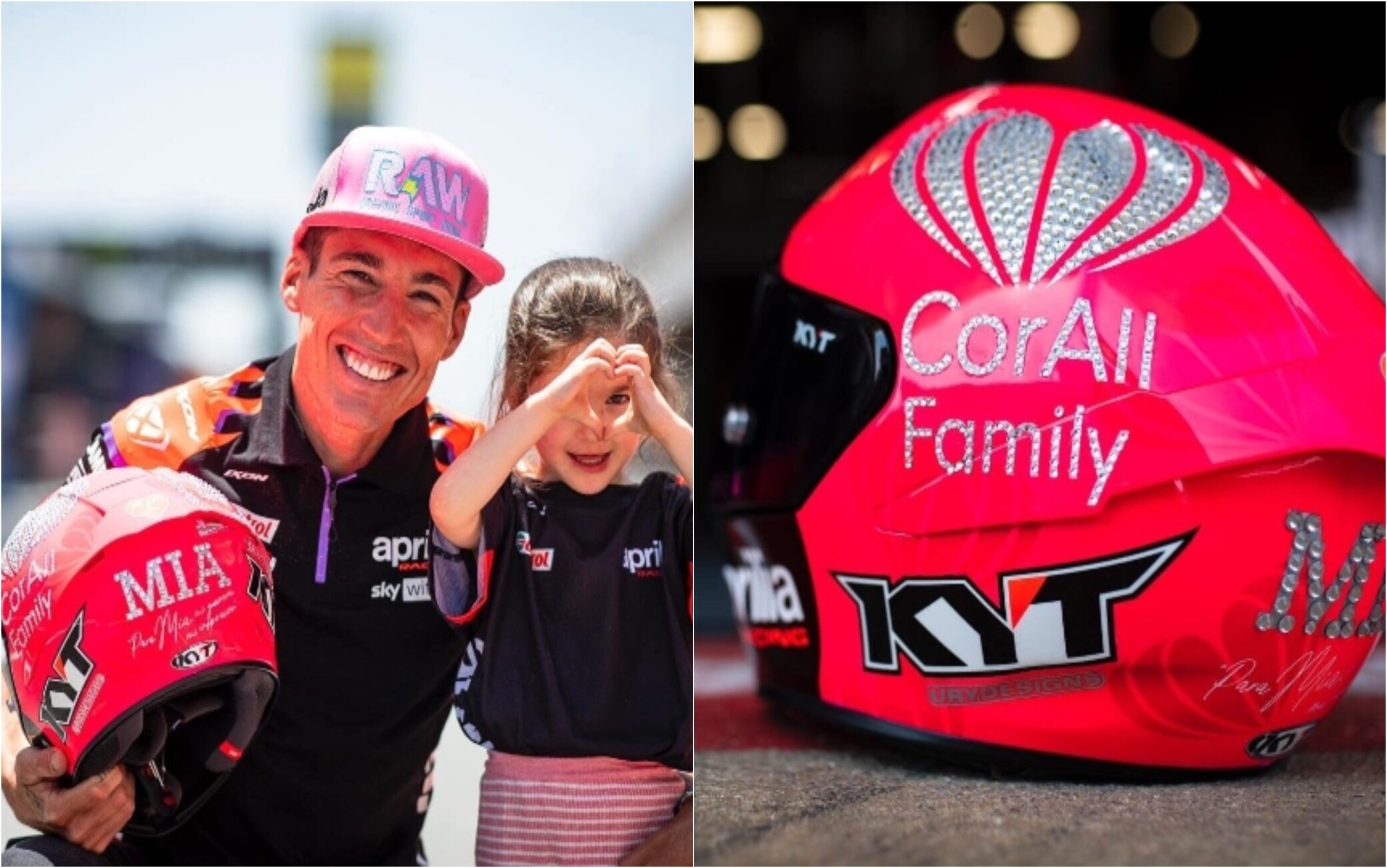 MotoGP, Espargaró in Catalunya (Barcellona) con un casco speciale per la  figlia Mia. FOTO | Sky Sport