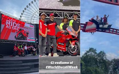 World Ducati Week, piloti scatenati a Mirabilandia