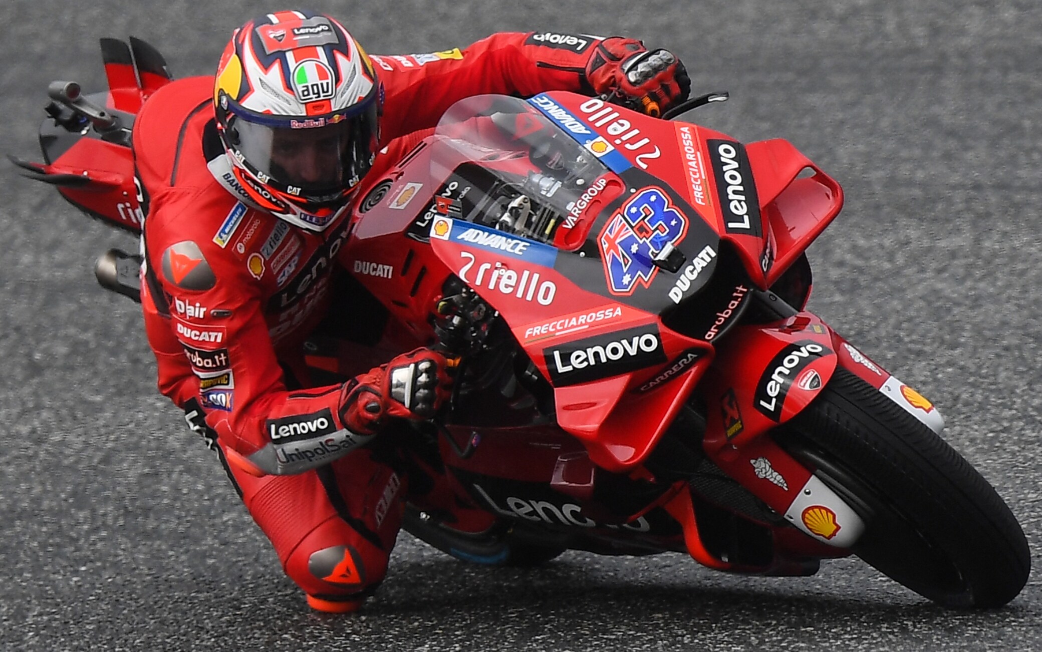 Foto autografata di Andrea Dovizioso/Ducati montata su supporto 