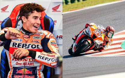 Sorrisi, nuova moto, tempi ok: Marquez è tornato