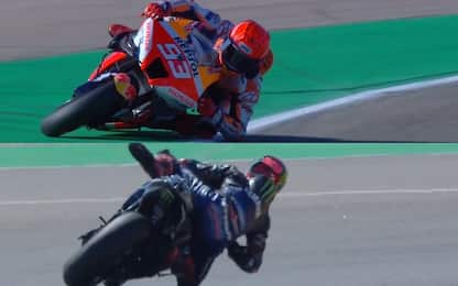 Da Marquez a Quartararo: salvataggi show ad Aragon