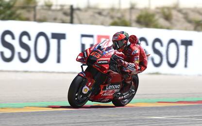 Warm up: vola Nakagami, 8° Quartararo, Bagnaia 11°