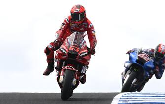 PHILLIP ISLAND GRAND PRIX CIRCUIT, AUSTRALIA - OCTOBER 15: Francesco Bagnaia, Ducati Team during the Australian GP at Phillip Island Grand Prix Circuit on Saturday October 15, 2022 in Ventnor, Australia. (Photo by Gold and Goose / LAT Images)