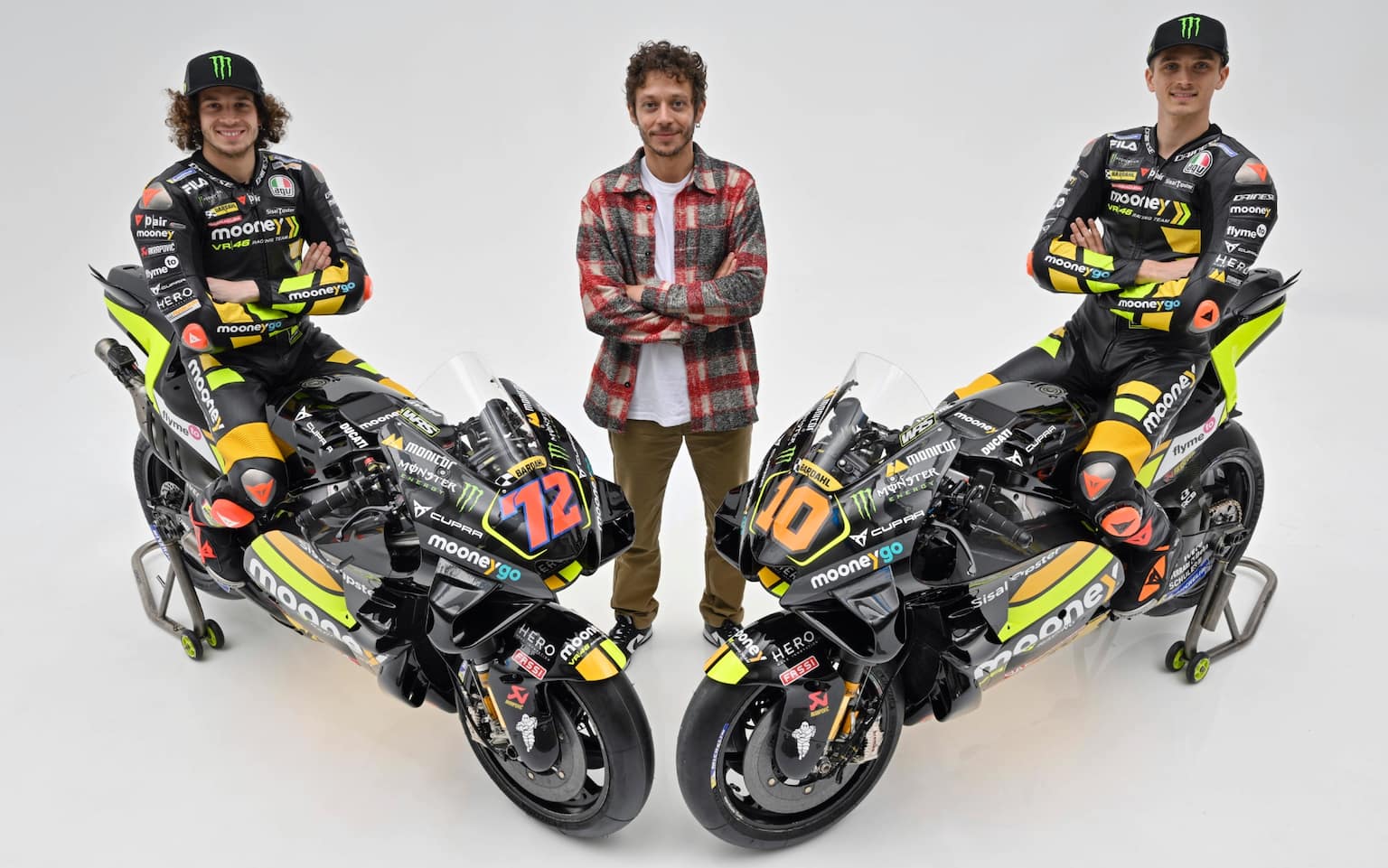 Mooney VR46 in MotoGP la nuova moto di Bezzecchi e Marini per il 2023