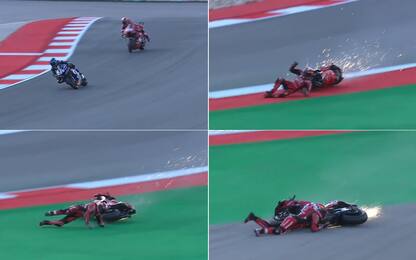 La caduta di Pol Espargaró a Portimao. FOTO-VIDEO