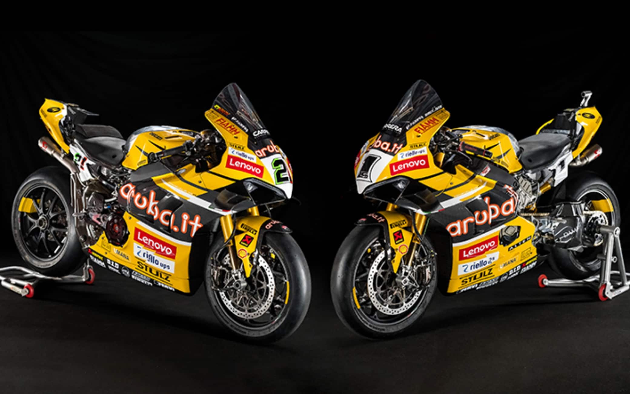Superbike, Ducati con livrea gialla a Misano. FOTO Sky Sport