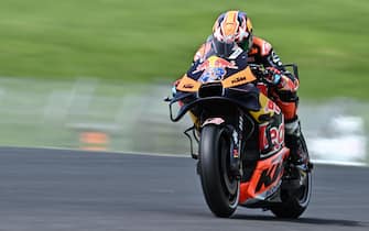 Australian rider Jack Miller of Red Bull KTM Factory Racing team in action during the free practice session of the Motorcycling Grand Prix of Italy at the Mugello circuit in Scarperia, central Italy, 9 June 2023. ANSA/CLAUDIO GIOVANNINI