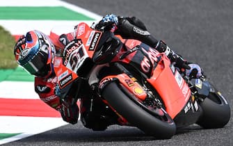 Italian rider Michele Pio Pirro of the Ducati Lenovo Team in action during the free practice session of the Motorcycling Grand Prix of Italy at the Mugello circuit in Scarperia, central Italy, 9 June 2023. ANSA/CLAUDIO GIOVANNINI
