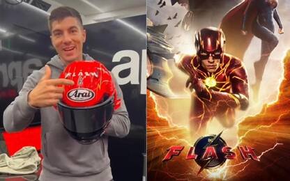Vinales versione "Flash": nuovo casco da supereroe