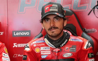 SILVERSTONE CIRCUIT, UNITED KINGDOM - AUGUST 04: Francesco Bagnaia, Ducati Team during the British GP at Silverstone Circuit on Friday August 04, 2023 in Northamptonshire, United Kingdom. (Photo by Gold and Goose / LAT Images)