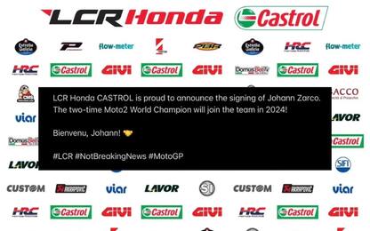 Zarco ha firmato con Honda LCR: contratto biennale