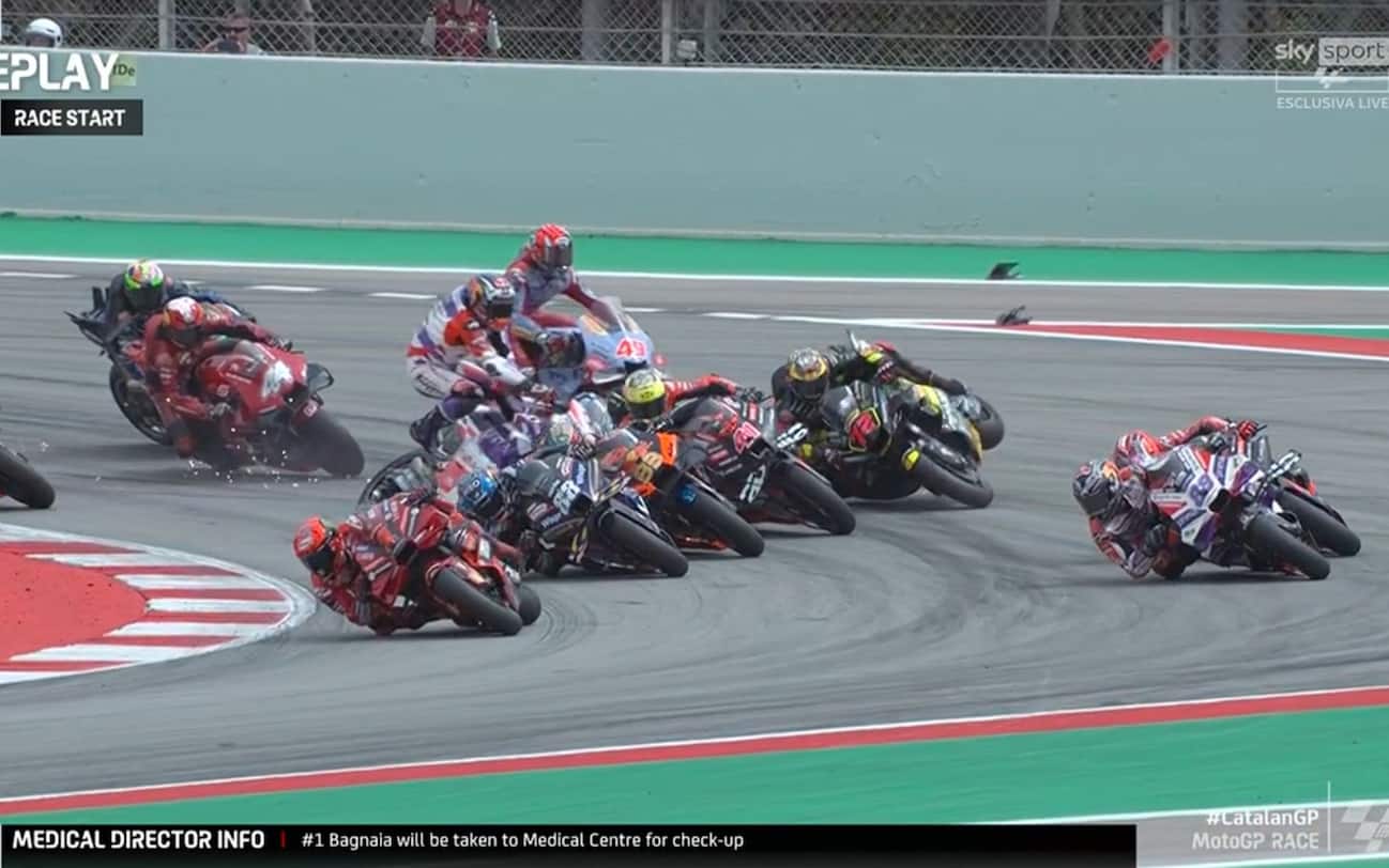 Incidente Bagnaia, ricostruzione della caduta nel GP Barcellona. FOTO e ...