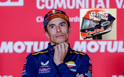 Marquez dedica un casco a Honda: "Finisce un'era"