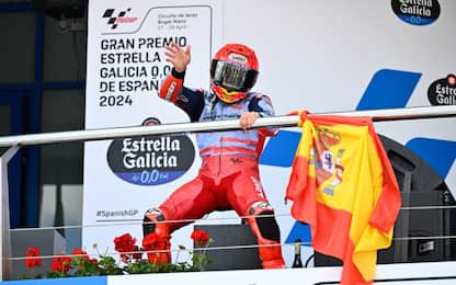 Marquez scatenato: che balletto sul podio di Jerez