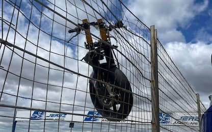 Paura per Ogura: moto demolita nei test Moto2