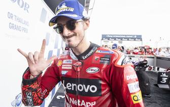 CHANG INTERNATIONAL CIRCUIT, THAILAND - OCTOBER 01: Francesco Bagnaia, Ducati Team during the Thailand GP at Chang International Circuit on Saturday October 01, 2022 in Buriram, Buriram Province, Thailand. (Photo by Gold and Goose / LAT Images)