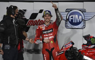 LOSAIL INTERNATIONAL CIRCUIT, QATAR - MARCH 27: Pole sitter Francesco Bagnaia, Ducati Team during the Qatar GP at Losail International Circuit on Saturday March 27, 2021 in Losail, Qatar. (Photo by Gold and Goose / LAT Images)