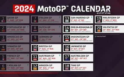 Il calendario aggiornato della MotoGP 2024