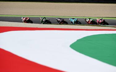 Moto3 riders in action during the Motorcycling Grand Prix of Italy at the Mugello circuit in Scarperia, central Italy, 1 June 2019. ANSA/CLAUDIO GIOVANNINI