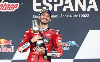 Bagnaia accorcia su Martin: classifica dopo Jerez