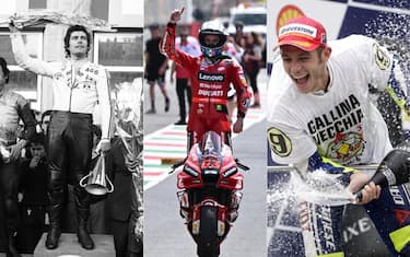 Bagnaia 13 anni dopo Rossi: i 7 campioni italiani