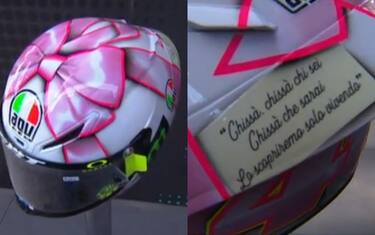 Rossi, casco di Misano dedicato alla figlia. FOTO